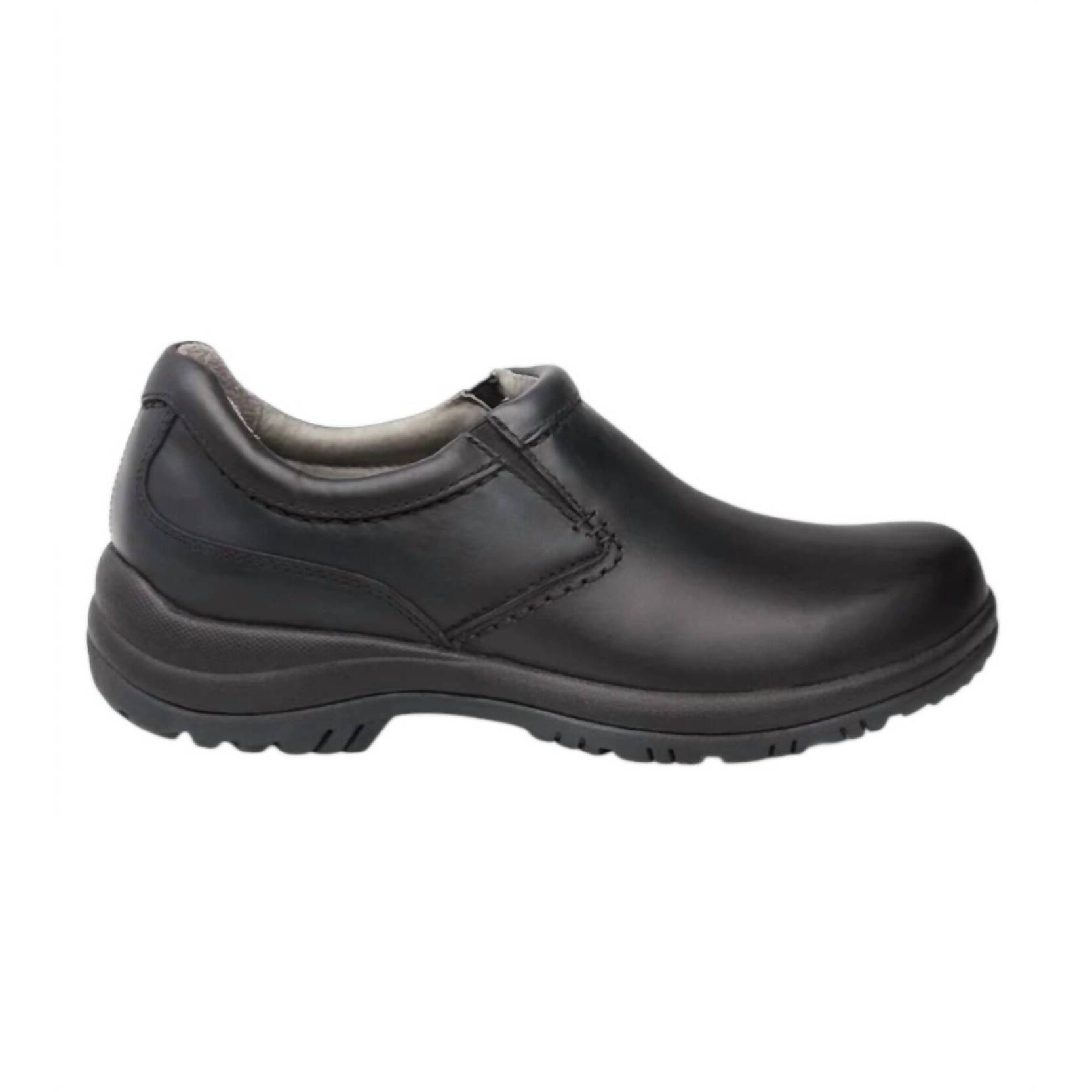 New Dansko Women's Wynn Slip On Shoe In Black Smooth